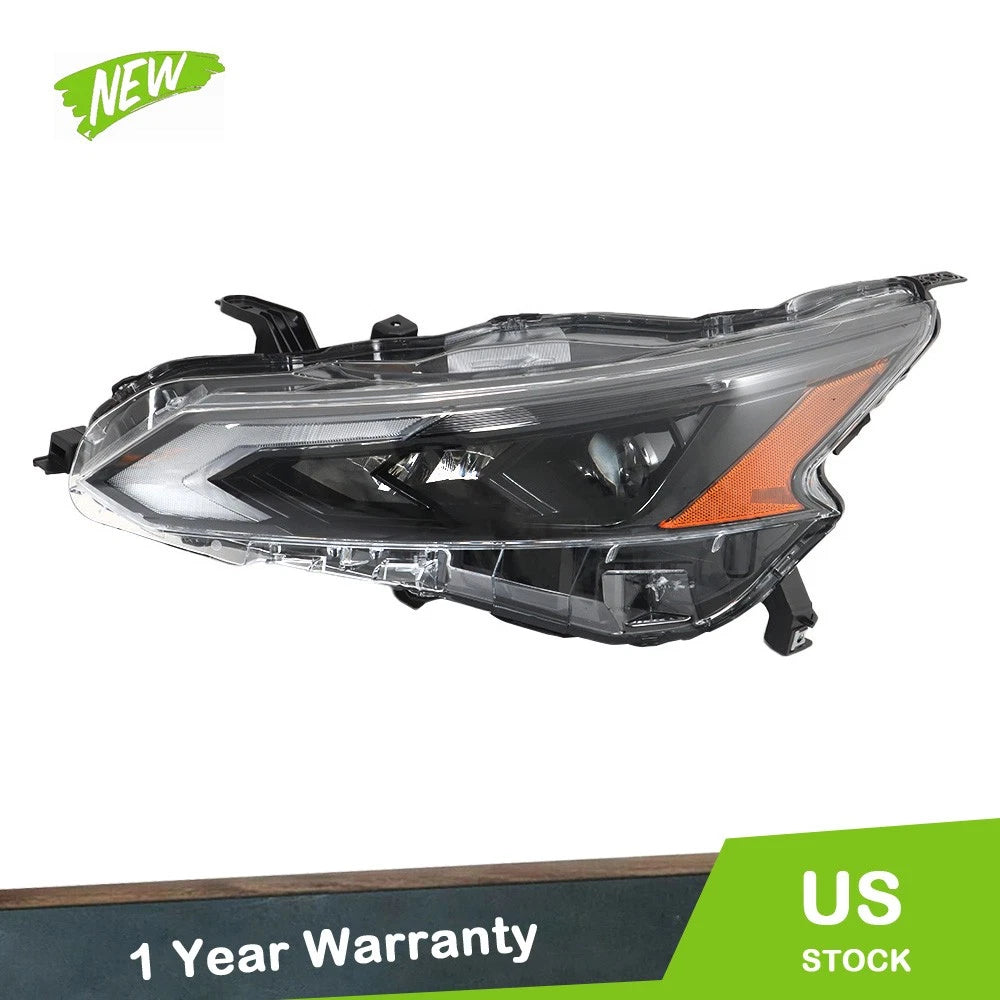 Headlight Projector for Nissan Altima (2022–2023) LED Left Driver LH Black Clear