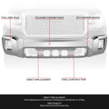Chrome Front Bumper Face Bar for GMC Sierra 1500 (2014–2015)