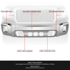 Chrome Front Bumper Face Bar for GMC Sierra 1500 (2014–2015)
