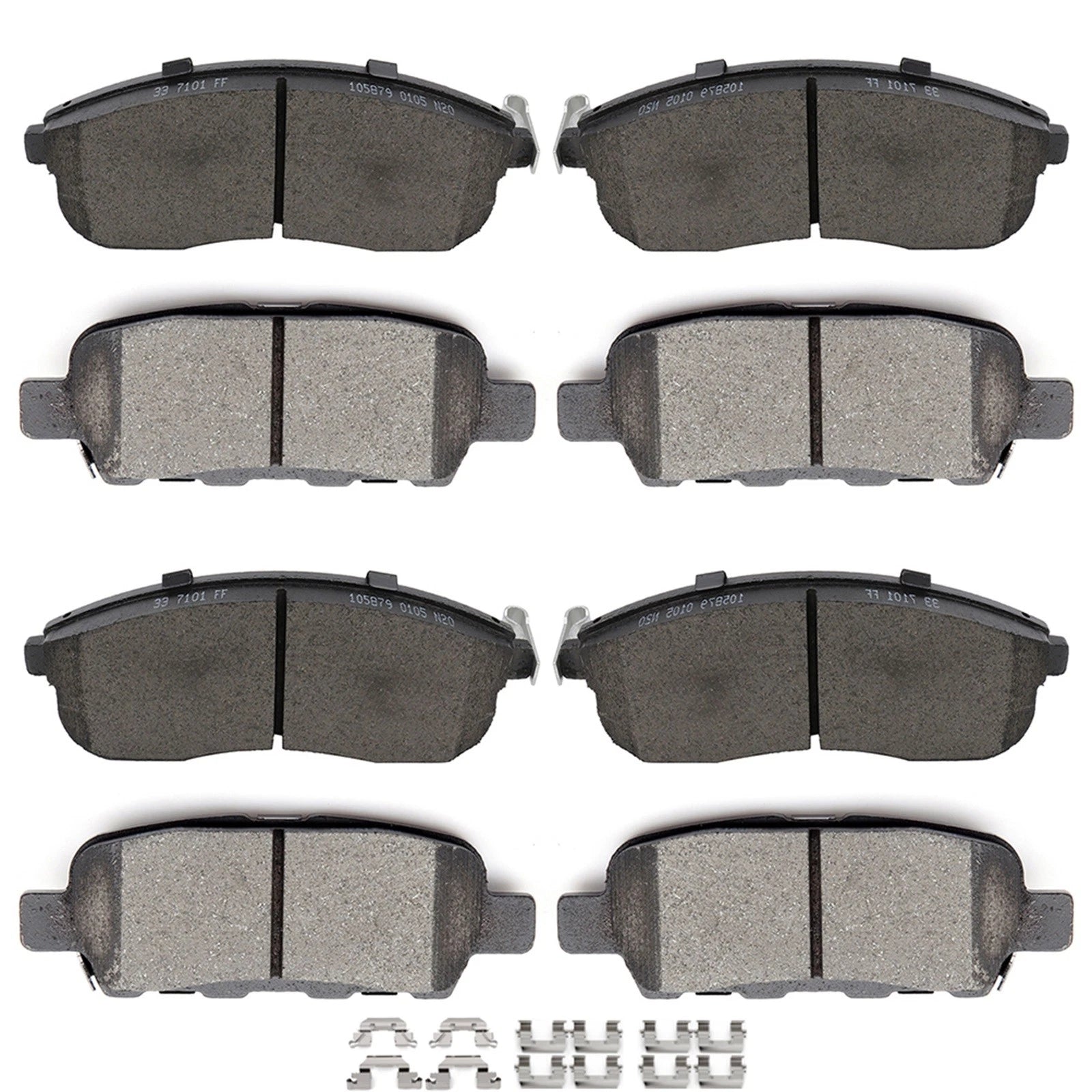 Ceramic Brake Pads Kit for Nissan Altima, Sentra, Juke, 350Z
