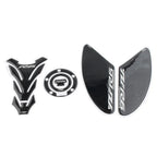 3D Carbon Fiber Tank Pad Traction Decal Set for Yamaha YZF-R6 (2006-2023)