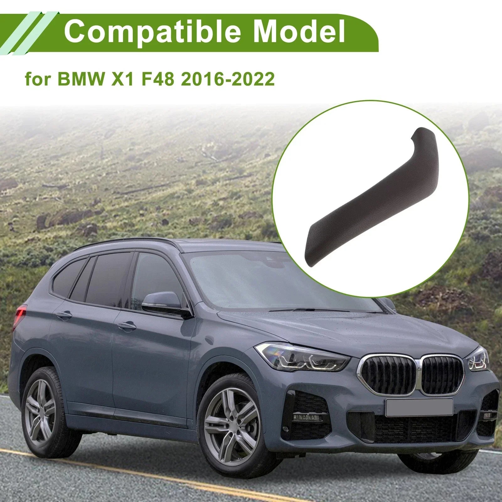 Door Panel Handle Pull Trim Cover for BMW X1 (2016 - 2022) Deep Brown