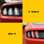 Tail Light Cover Sticker for Car Rear (Black Honeycomb)