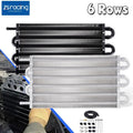 6 Rows Universal Aluminum Transmission Oil Cooler Kit