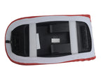 Console Lid Pull Over Cover Leather for Ford Expedition (1997–2002) Red Black Stitch