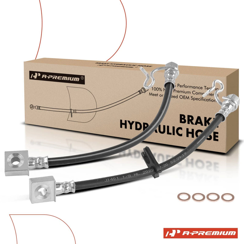 2X Rear Outer Side Brake Hydraulic Hose for Ford F-150 (2009–2011)