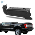 Rear Left Bumper Face Bar for Ford F250 F350 (2017–2022) with Sensor Holes Black