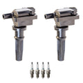 2X Ignition Coil & 4 Iridium Spark Plugs for Hyundai Santa Fe Sonata (2013–2019)