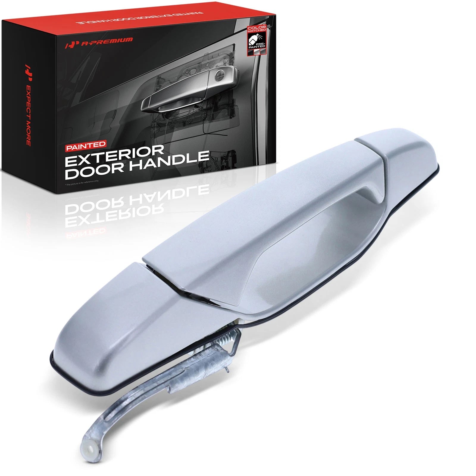 Rear Driver Door Handle for Chevy Silverado 1500 (Silver Birch)