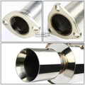 Rolled Muffler Tip for Honda Del Sol EG EH6 (1993–1997) - Stainless Racing Catback