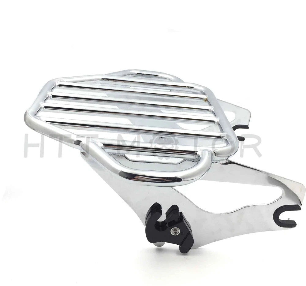 2X Chrome Detachables Luggage Rack for Harley Touring Road King (2009–2016)