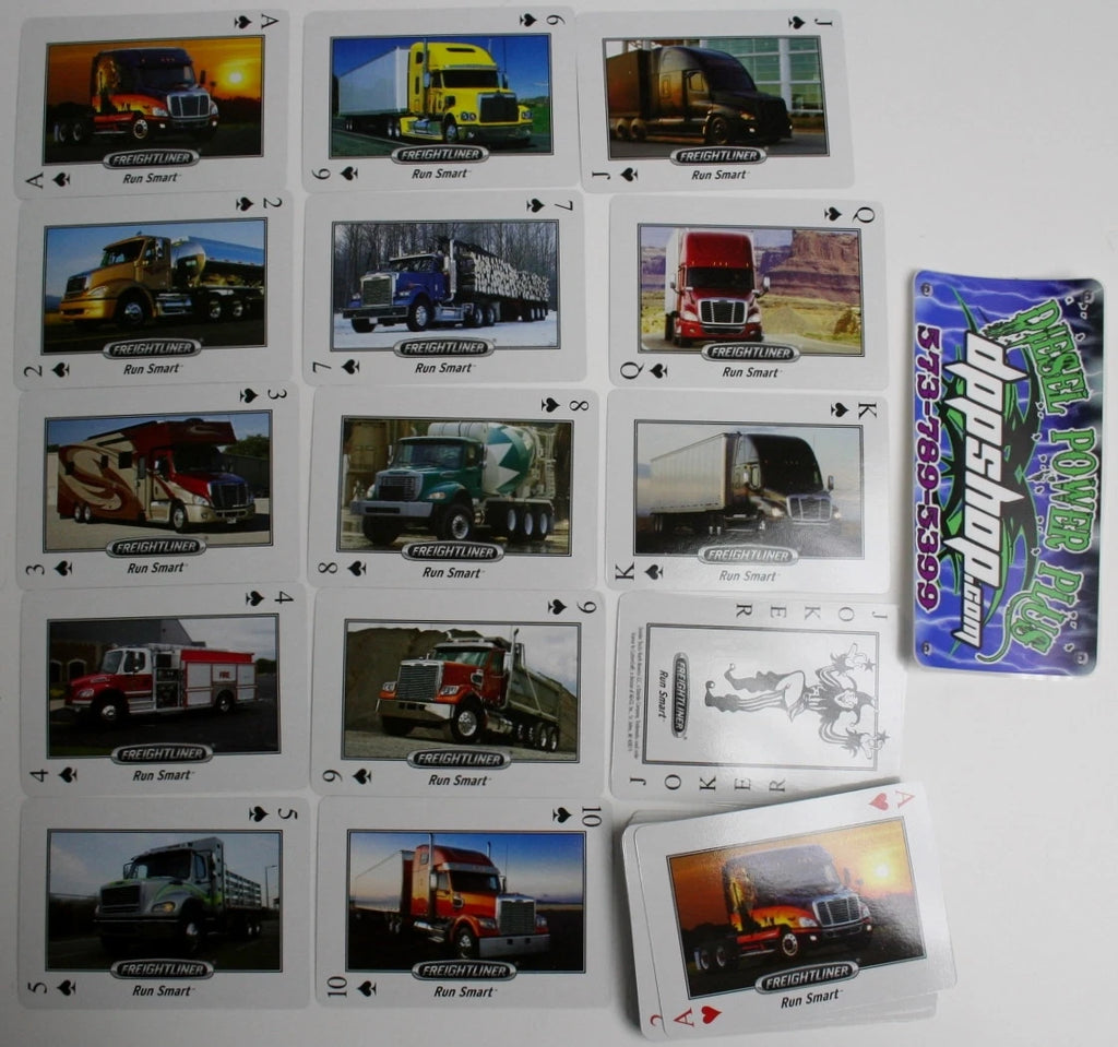 Deck of Cards for Freightliner Diesel Semi 18 Wheeler Truck (Standard)