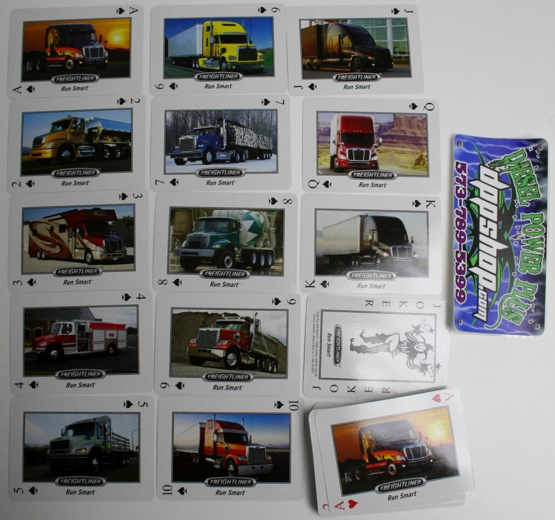 Deck of Cards for Freightliner Diesel Semi 18 Wheeler Truck (Standard)