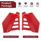 Pair of Red Radiator Shrouds Guards for Honda ATC250R (1985–1986)