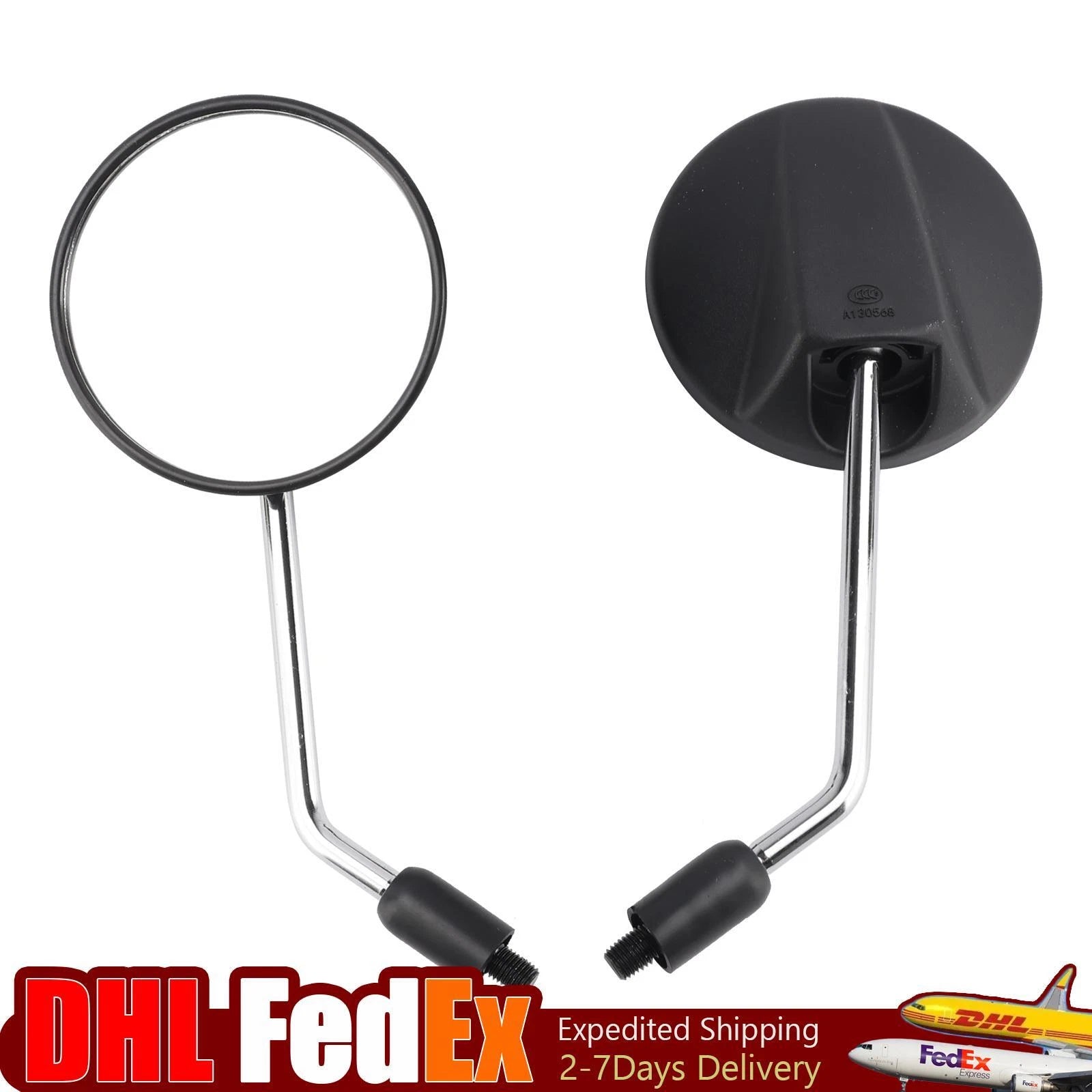 Set of 2 Rear View Mirrors for Kawasaki KLX 230 / KLR 650 (2020–2021, 2012–2014)