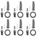 Set of 6 Denso Iridium Power Spark Plugs & Coil Boots for Avalon Camry RX350 (2005–2019)