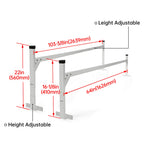 Adjustable Aluminum Roof Ladder Rack Bracket for Enclosed Trailers (Any Year)