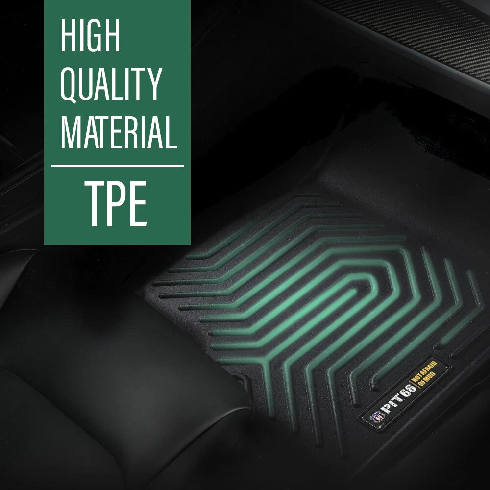 Set of 2 All Weather TPE Floor Mats for Toyota Tundra CrewMax