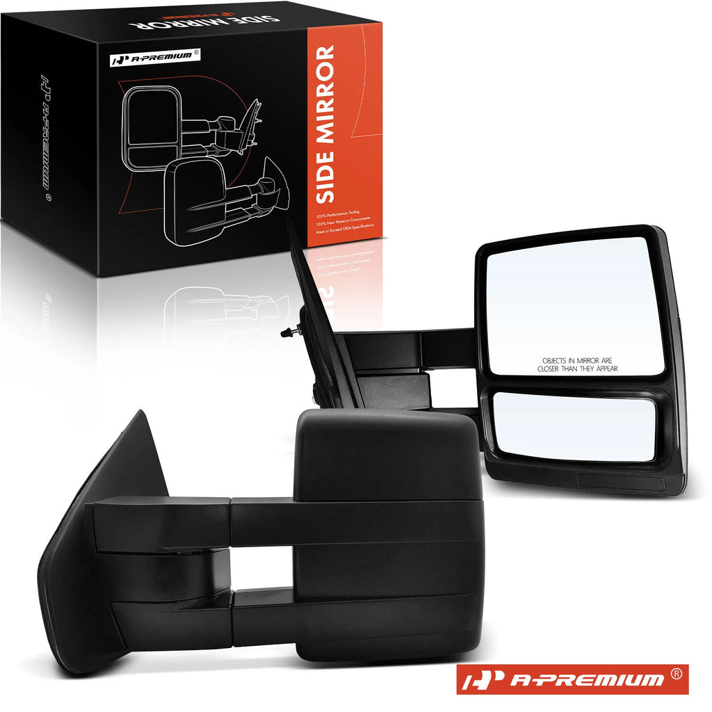 Pair Manual Adjust Towing Mirrors for Ford F-150 (2004–2014)