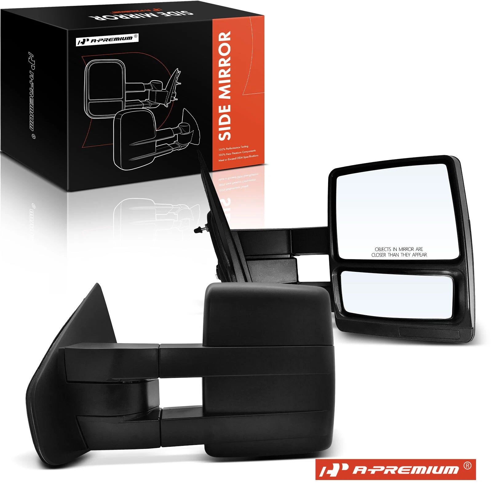 Pair Manual Adjust Towing Mirrors for Ford F-150 (2004–2014)
