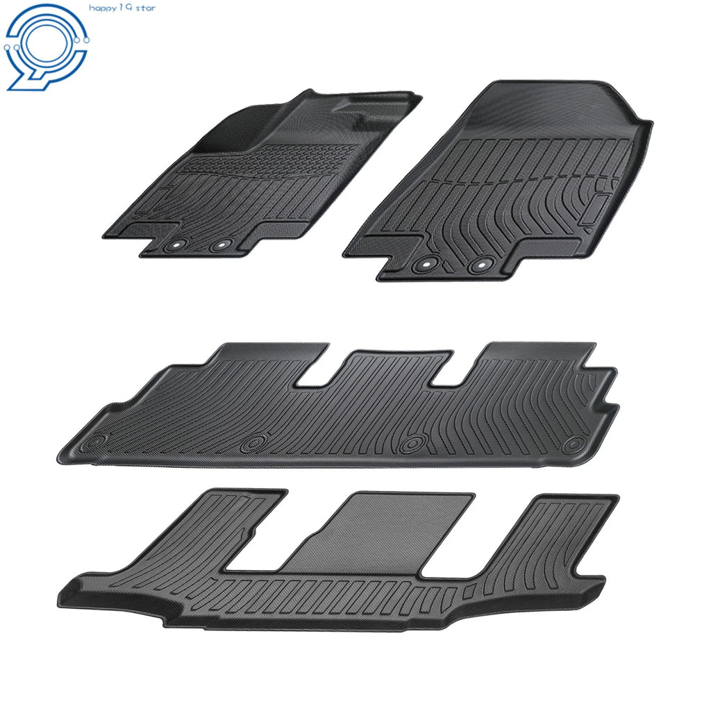 Set of 4 TPE Floor Mats for Nissan Pathfinder/Infiniti QX60 (2022–2025)