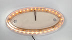 LED Oval Hood Side Emblem Lights Replacement for Peterbilt Clear Amber (2005–2015)