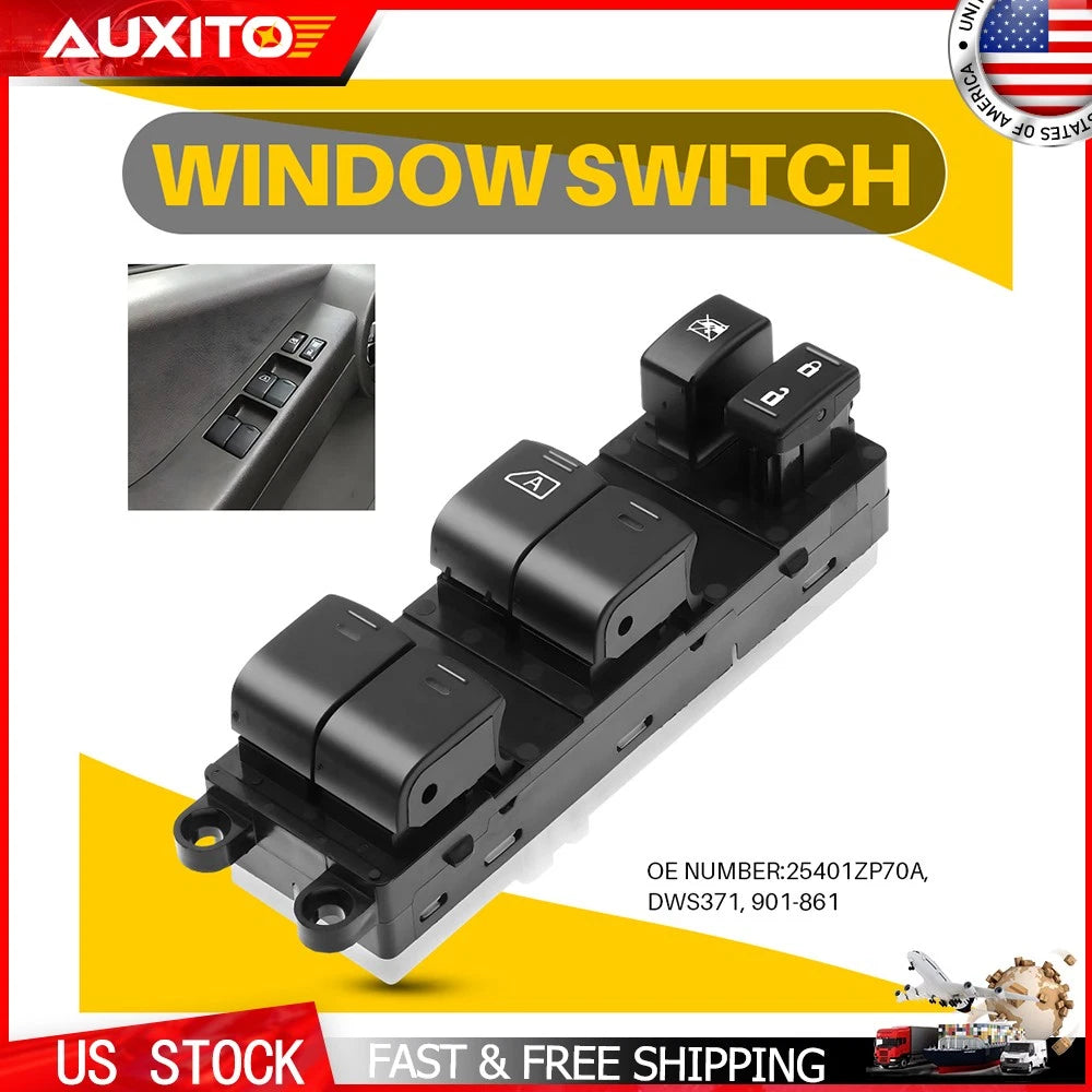 Power Window Master Switch for Nissan Frontier Xterra (2007–2019) DWS371