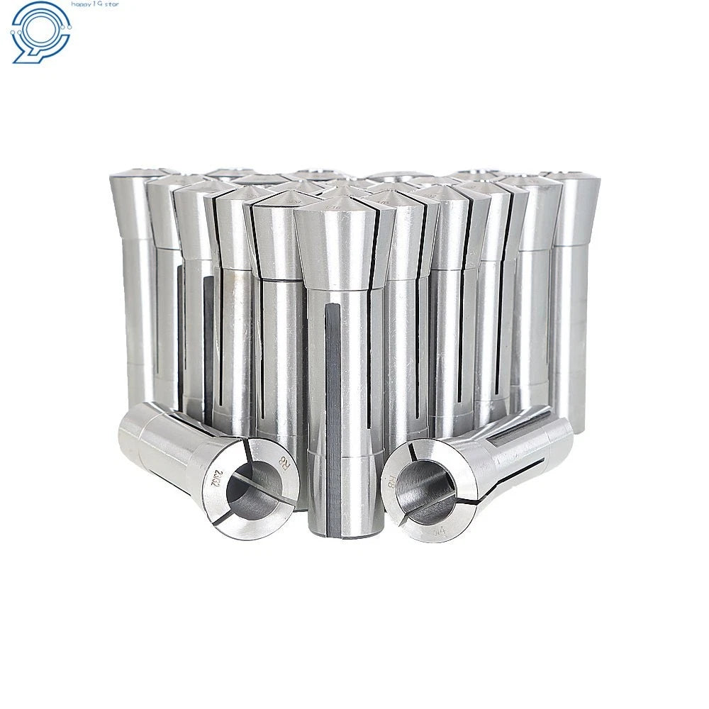 23 PCS R8 Collet Set for R8 Spindle (Fractional 1/16" to 3/4")