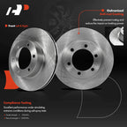 Front Disc Brake Rotors & Ceramic Pads for Toyota Tacoma 2004–2004