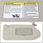 Right Side Sun Visor for Pathfinder/Infiniti (2013–2019) - Grey