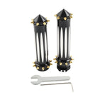 1'' Hand Grips for Harley Touring Dyna Softail - Black & White