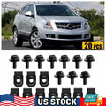 20pcs M6-1.0 Car Body Bolts & U-nut Clips for