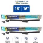 Set of 2 Michelin Optimum+ 16" Ceramic Beam Wiper Blades for GMC S15 (1982–1990)