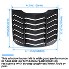 Rear Window Louver Cover Sun Shade for Ford Mustang (2015–2023)