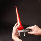 2X 30cm Red Caulking Nozzle Set for Home Use with Straight Curved Tips
