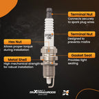 6x Spark Plugs for Dodge Grand Caravan, Avenger, Volkswagen Routan (2008–2019)