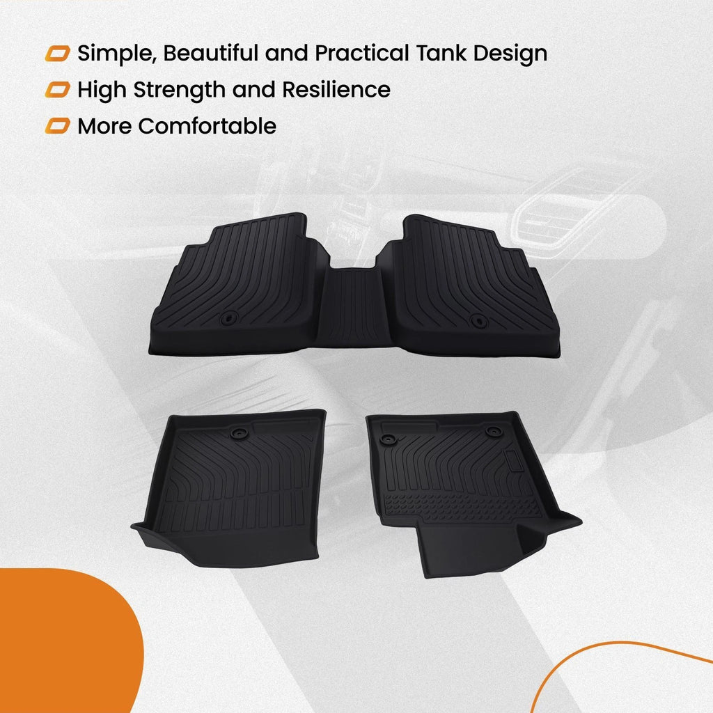 Set of 4 Anti-Slip All-Weather Floor Mats for Kia Optima (2016–2020) Hyundai Sonata