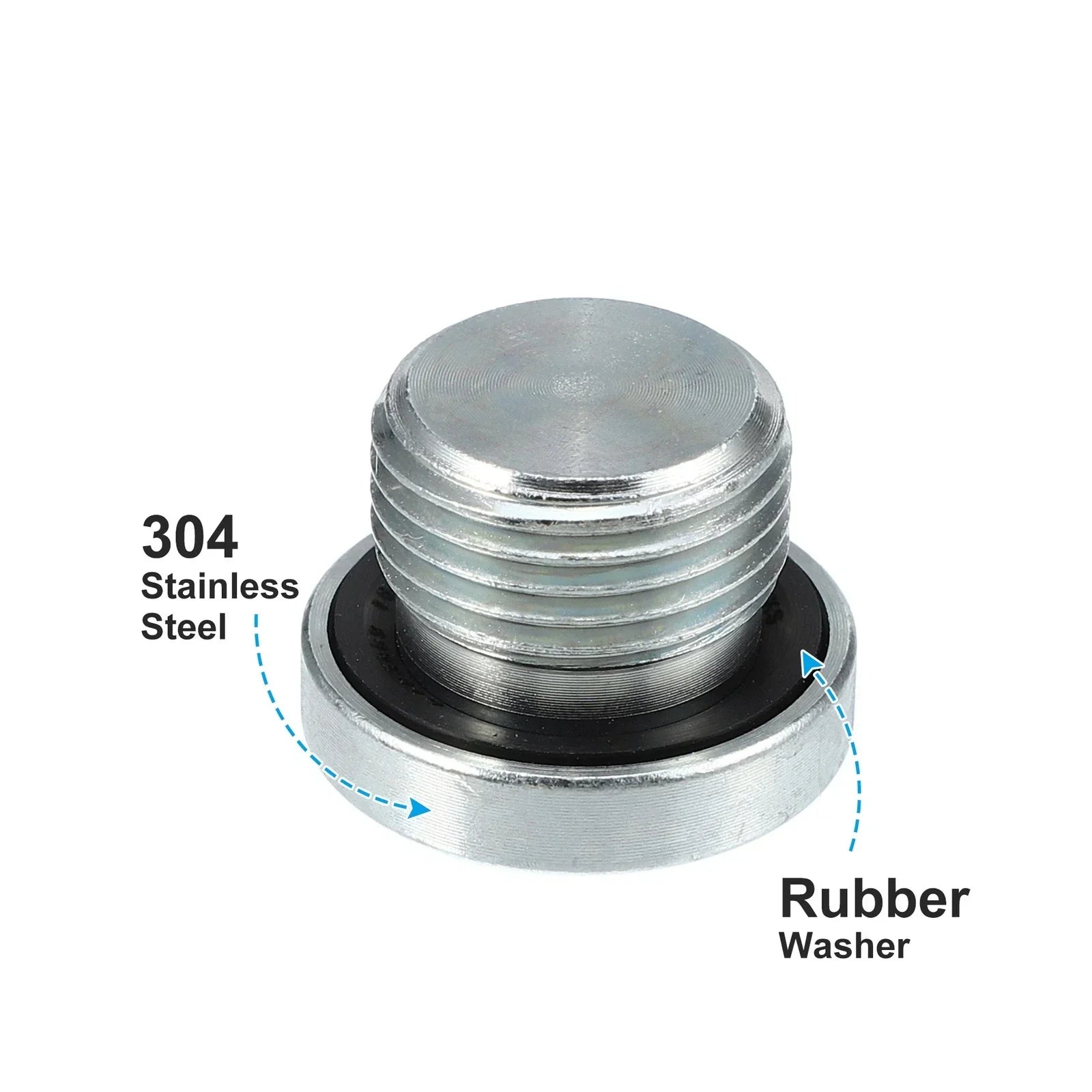 4 x M18x1.5 Steel Engine Oil Drain Plug Screw for BMW 545i 550i