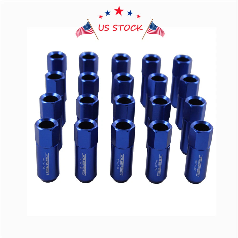 20PCS Extended Forged Aluminum Tuner Racing Lug Nuts for Universal Vehicles
