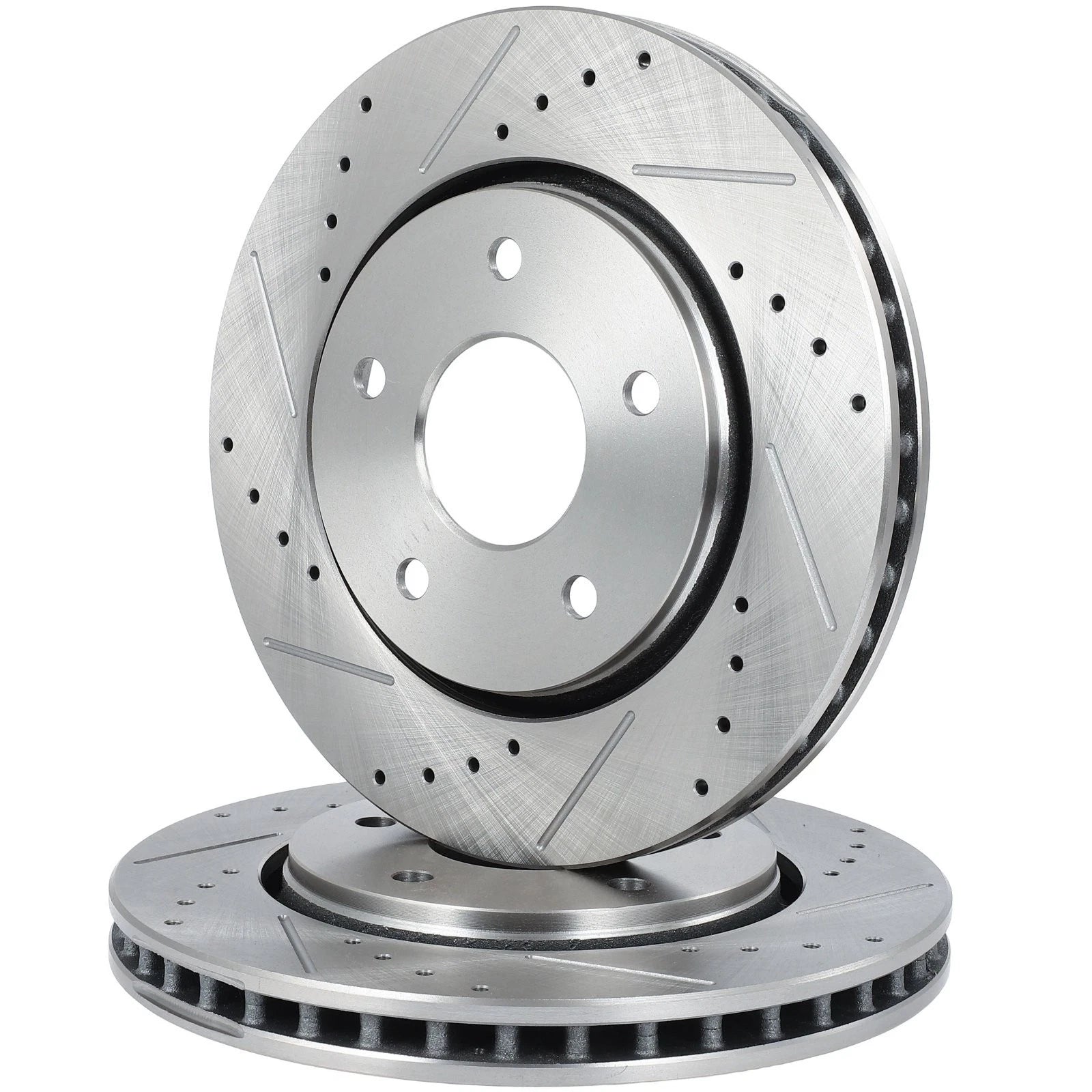 Front Drilled Slotted Brake Rotors for Volkswagen Routan (2009–2014)