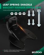 Rear Leaf Spring Shackle Bracket Hanger Repair Kit for Ford F-150 (1999–2004)
