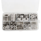 Set of 600 Flat Washers for Various Applications (Assorted Sizes)