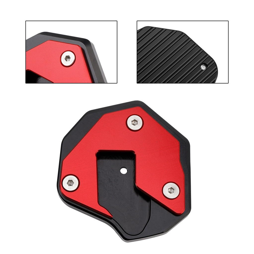 Kickstand Enlarger Plate Pad for Suzuki GSXR1300R (2008–2020) Red