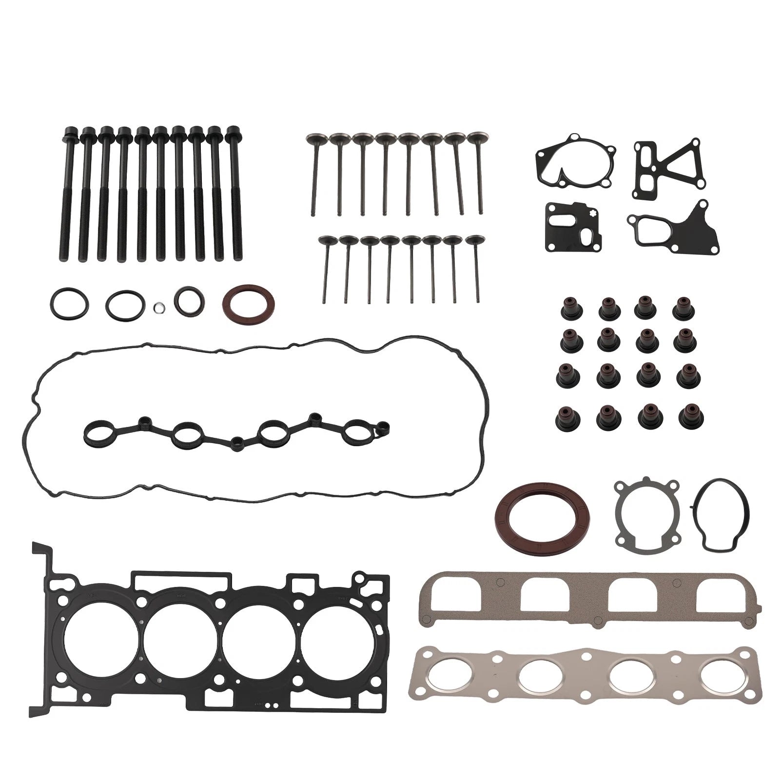 G4KF Head Gasket Kit with Bolts & Valves for Hyundai Genesis Coupe (2010–2014)