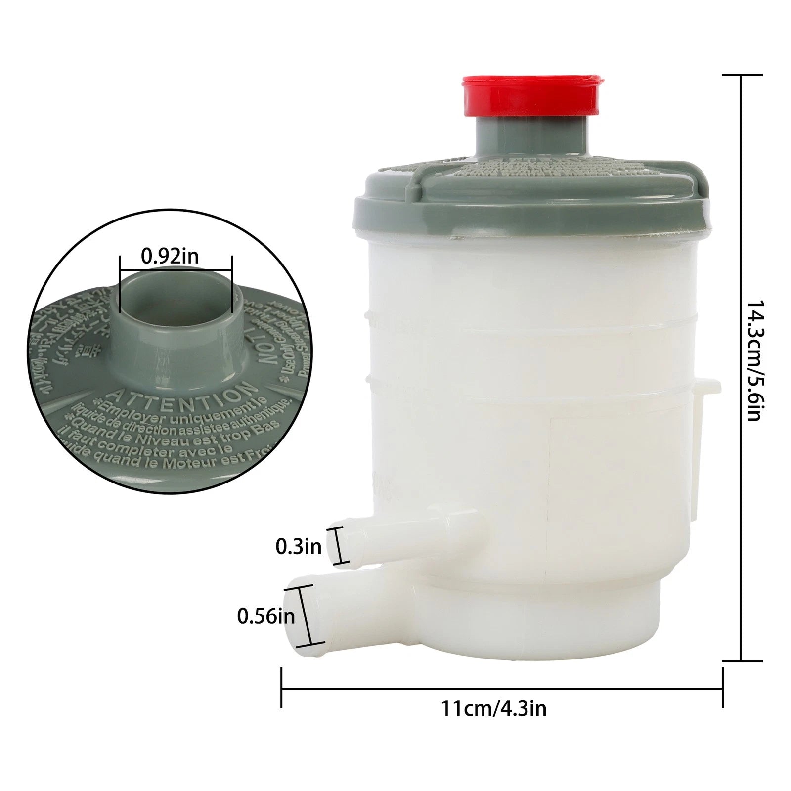 Power Steering Reservoir with Cap for Honda Accord (1998-2002)