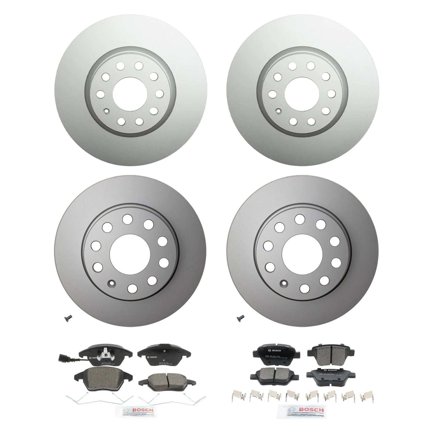 Brake Rotor & Bosch Ceramic Pad Kit for Audi A3 Quattro, VW Eos, GTI, Jetta (2006–2013)