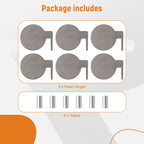 AR500 Steel Shooting Range Targets Set of 6 with Tubes