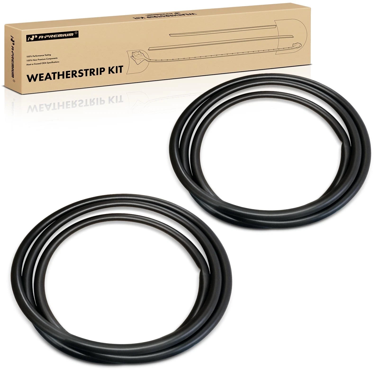 2X Rear Door Weatherstrip Seal for BMW F30 340i xDrive (2012–2019)