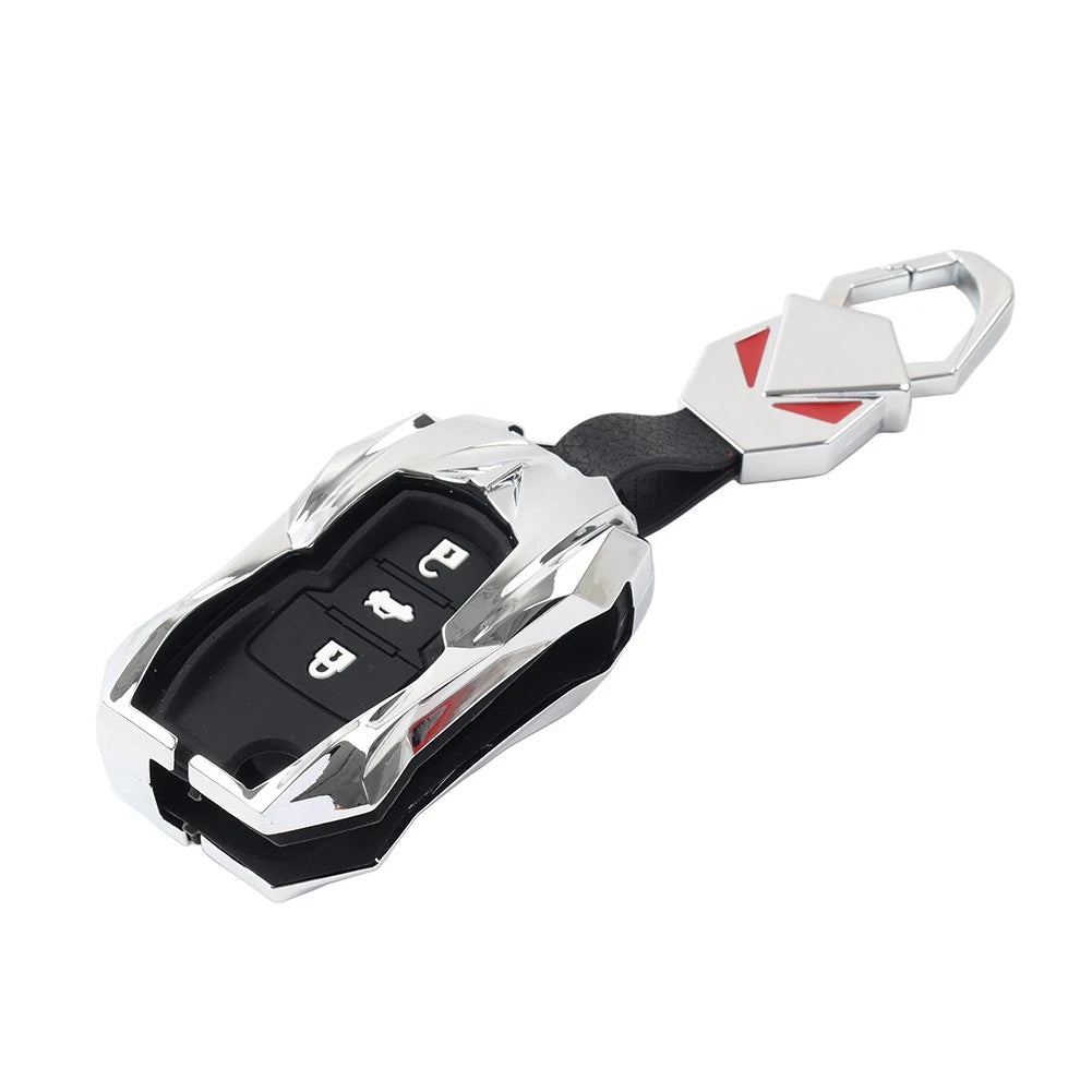 Key Fob Cover Case for VW Beetle, Golf, Jetta, Skoda, Seat (Silver)