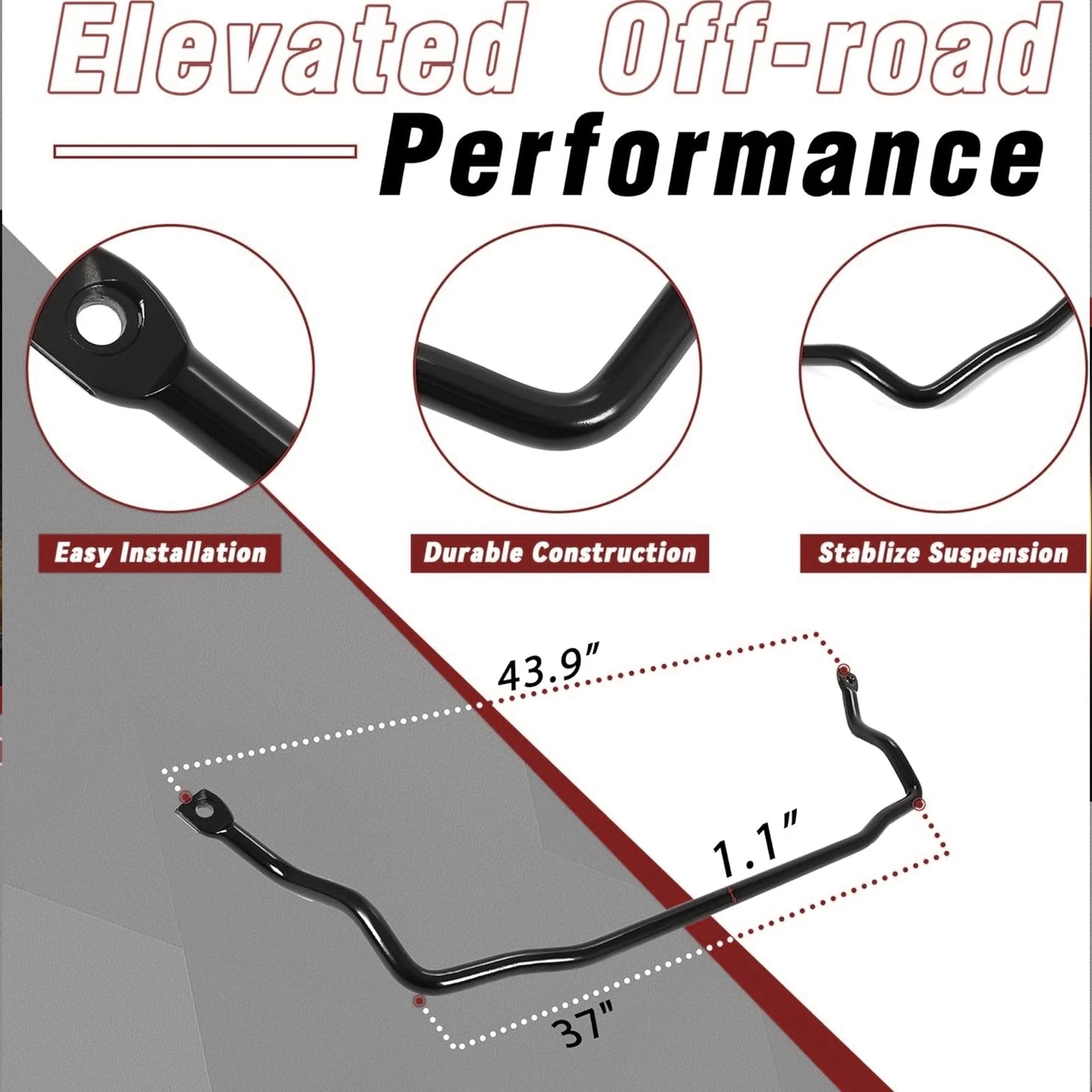 Front Sway Bar Kit for Chevy A-Body Chevelle GTO (1964–1977)